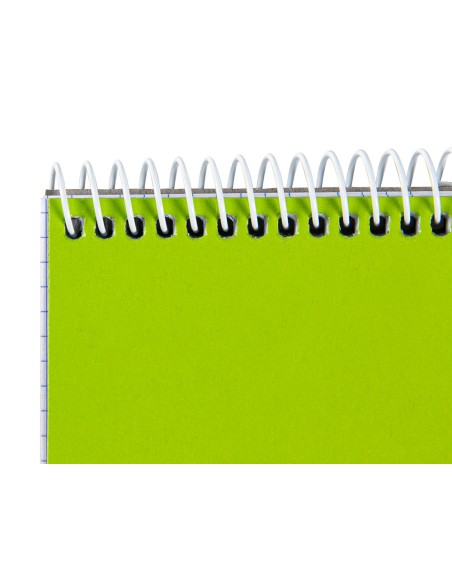 CI | Cuaderno espiral liderpapel bolsillo octavo apaisado smart tapa blanda 80h 60gr cuadro 4mm colores surtidos