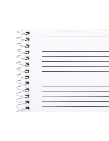 CI | Bloc musica liderpapel pentagrama 4mm cuarto 20 hojas 100g/m2