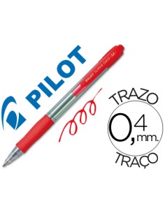 CI | Boligrafo pilot super grip rojo retractil sujecion...