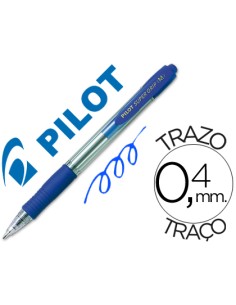 CI | Boligrafo pilot super grip azul retractil sujecion...