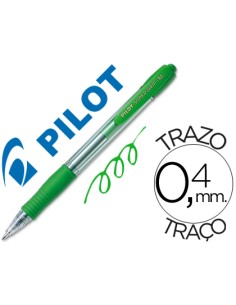 CI | Boligrafo pilot super grip verde retractil sujecion...