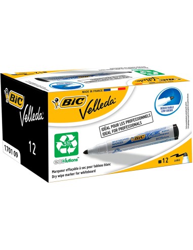 CI | Rotulador bic velleda para pizarra negro punta redonda 1,3 mm