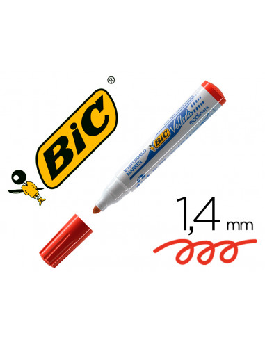 CI | Rotulador bic velleda para pizarra rojo punta redonda 1,3 mm