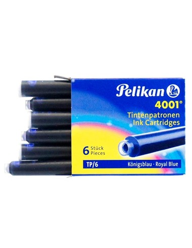 CI | Tinta para plumas pelikan azul real -caja 6 cartuchos