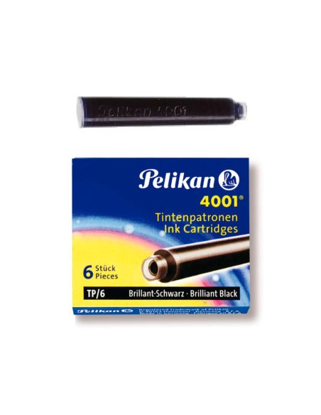 CI | Tinta para plumas pelikan negra -caja 6 cartuchos