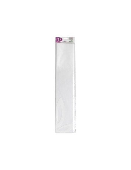 CI | Papel crespon liderpapel 50 cm x 2.5m 34g/m2 blanco