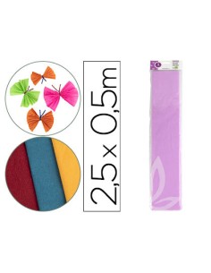 CI | Papel crespon liderpapel 50 cm x 2.5m 34g/m2 lila