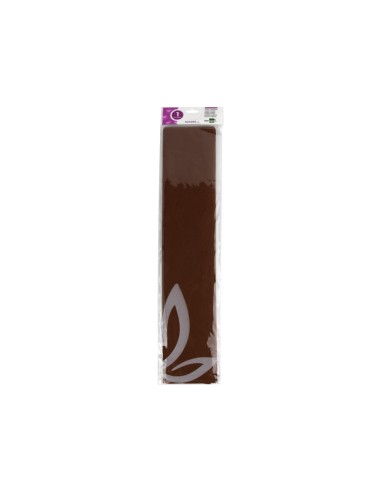 CI | Papel crespon liderpapel 50 cm x 2.5m 34g/m2 marron