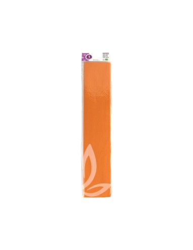 CI | Papel crespon liderpapel 50 cm x 2.5m 34g/m2 naranja claro