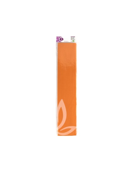 CI | Papel crespon liderpapel 50 cm x 2.5m 34g/m2 naranja claro