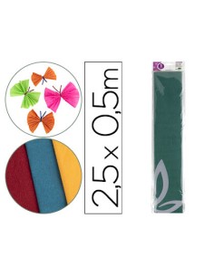 CI | Papel crespon liderpapel 50 cm x 2.5m 34g/m2 verde...