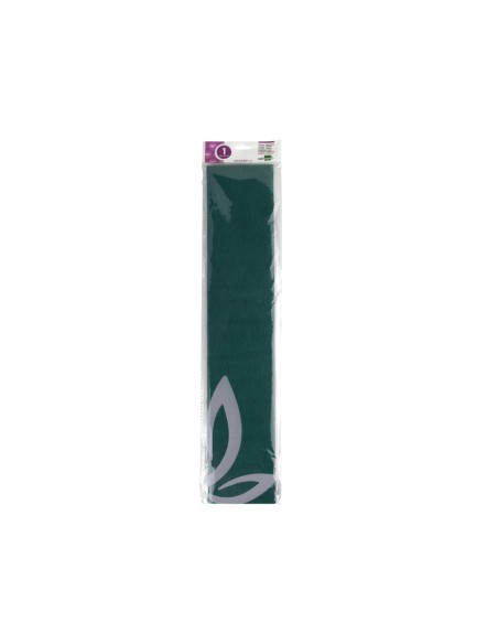 CI | Papel crespon liderpapel 50 cm x 2.5m 34g/m2 verde oscuro