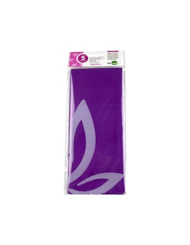 CI | Papel seda liderpapel 52x76cm 18g/m2 bolsa de 5 hojas violeta