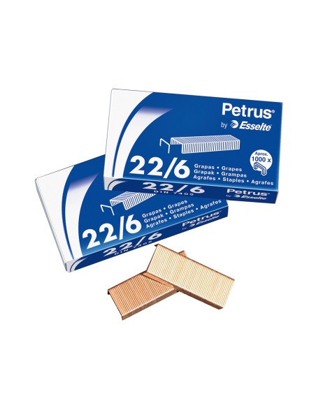 CI | Grapas petrus nº 26/6 -galvanizada -caja de 1000