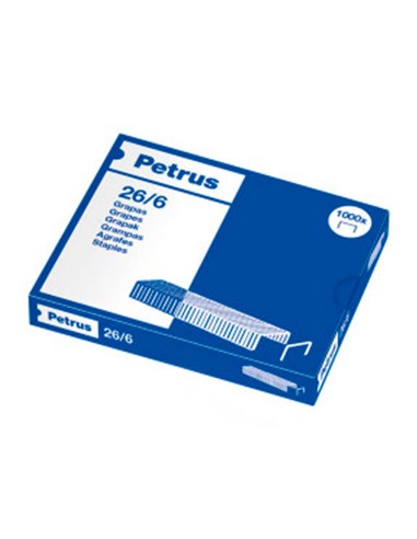 CI | Grapas petrus nº 26/6 -galvanizada -caja de 1000