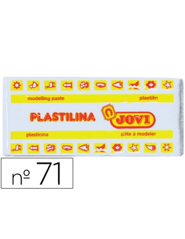CI | Plastilina jovi 71 blanco -unidad -tamaño mediano
