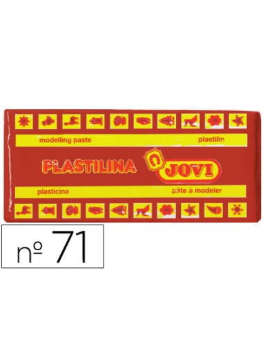 CI | Plastilina jovi 71 marron -unidad -tamaño mediano