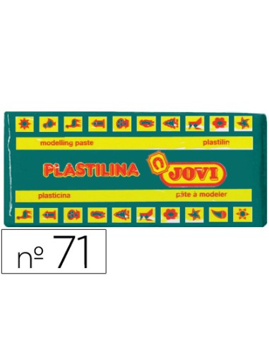 CI | Plastilina jovi 71 verde oscuro -unidad -tamaño mediano