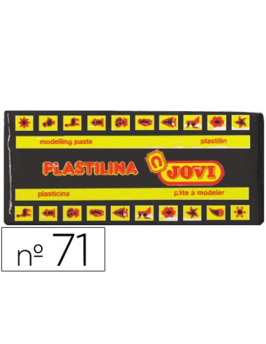 CI | Plastilina jovi 71 negro -unidad -tamaño mediano