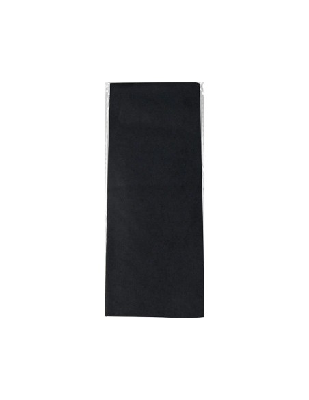 CI | Papel seda liderpapel 52x76cm 18g/m2 bolsa de 5 hojas negro