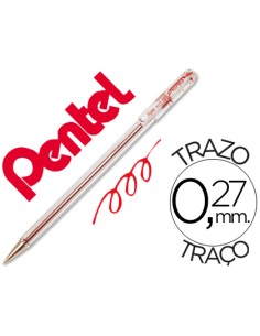 CI | Boligrafo pentel bk-77 b rojo