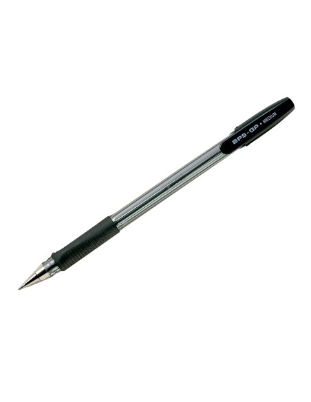 CI | Boligrafo pilot bps-gp negro -sujecion de caucho -tinta base de aceite -con capuchon