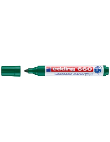 CI | Rotulador edding para pizarra blanca 660 color verde punta redonda 1,5-3 mm