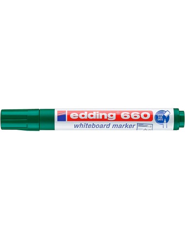 CI | Rotulador edding para pizarra blanca 660 color verde punta redonda 1,5-3 mm