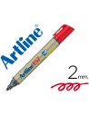 CI | Rotulador artline pizarra ek-157 rojo -punta redonda 2 mm