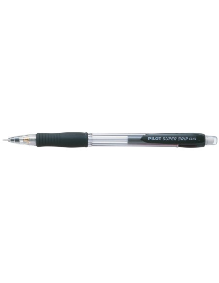 CI | Portaminas pilot super grip negro 0,5 mm sujecion de caucho