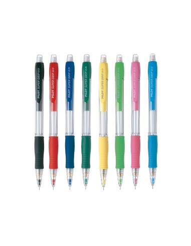 CI | Portaminas pilot super grip negro 0,5 mm sujecion de caucho
