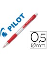 CI | Portaminas pilot super grip rojo 0,5 mm sujecion de caucho