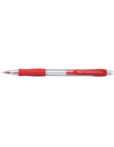 CI | Portaminas pilot super grip rojo 0,5 mm sujecion de caucho