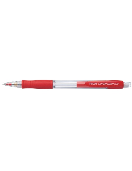 CI | Portaminas pilot super grip rojo 0,5 mm sujecion de caucho