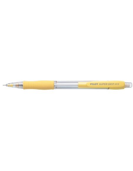 CI | Portaminas pilot super grip amarillo 0,5 mm sujecion de caucho