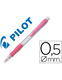 CI | Portaminas pilot super grip rosa 0,5 mm sujecion de...
