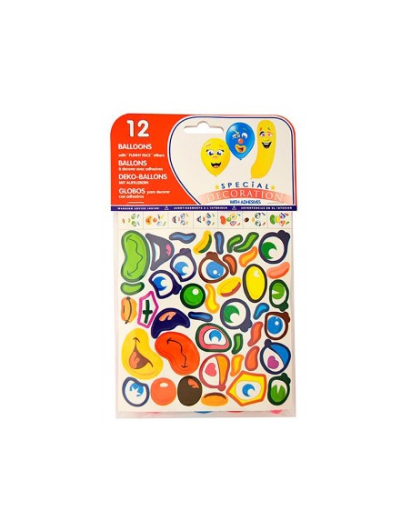 CI | Globos + pegatinas bolsa de 12