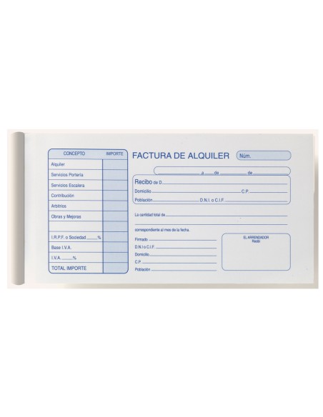 CI | Talonario liderpapel inquili- nato tres del folio 107 -con condiciones