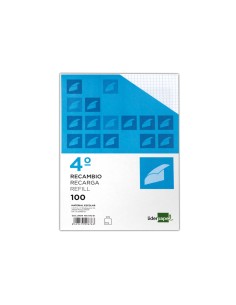 CI | Recambio liderpapel cuarto 100 hojas 60g/m2 pauta 5ª... 2