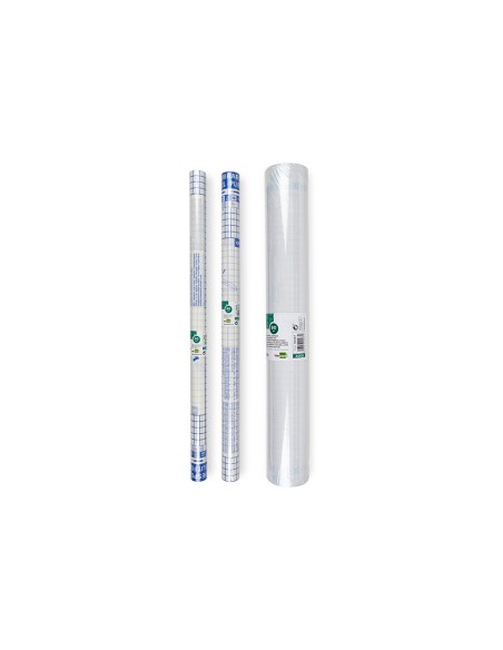 CI | Rollo plastico adhesivo liderpapel 0.50x1.50 50 mc -forralibros removible