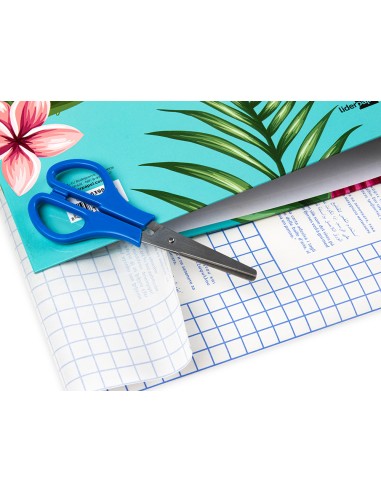 CI | Rollo plastico adhesivo liderpapel 0.50x1.50 50 mc -forralibros removible