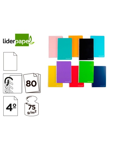 CI | Cuaderno espiral liderpapel cuarto witty...