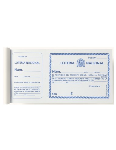 CI | Talonario liderpapel loteria tres del folio 111
