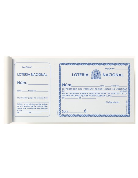 CI | Talonario liderpapel loteria tres del folio 111