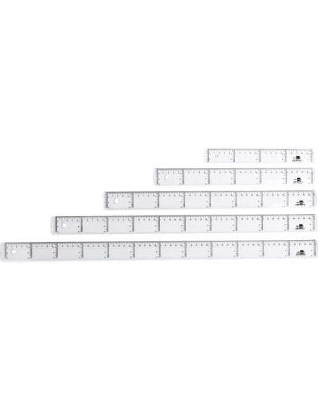 CI | Regla liderpapel 50 cm plastico cristal