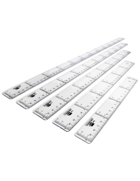 CI | Regla liderpapel 50 cm plastico cristal