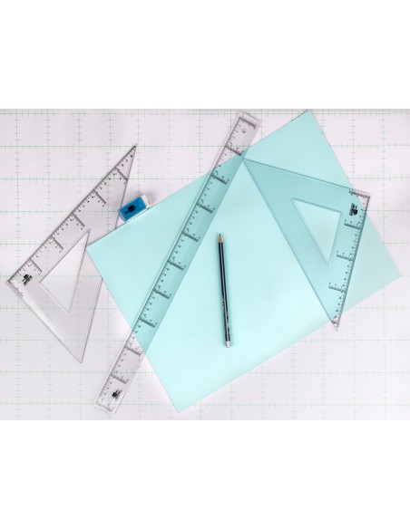 CI | Regla liderpapel 50 cm plastico cristal