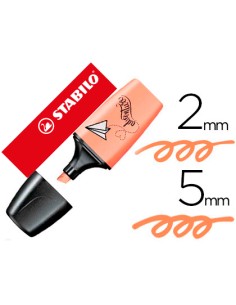 CI | Rotulador stabilo boss mini pastellove melocoton sedoso