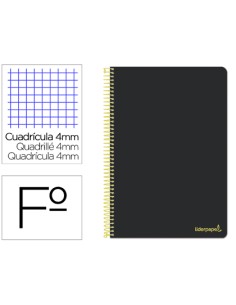 CI | Cuaderno espiral liderpapel folio smart tapa blanda...