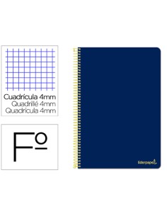 CI | Cuaderno espiral liderpapel folio smart tapa blanda...